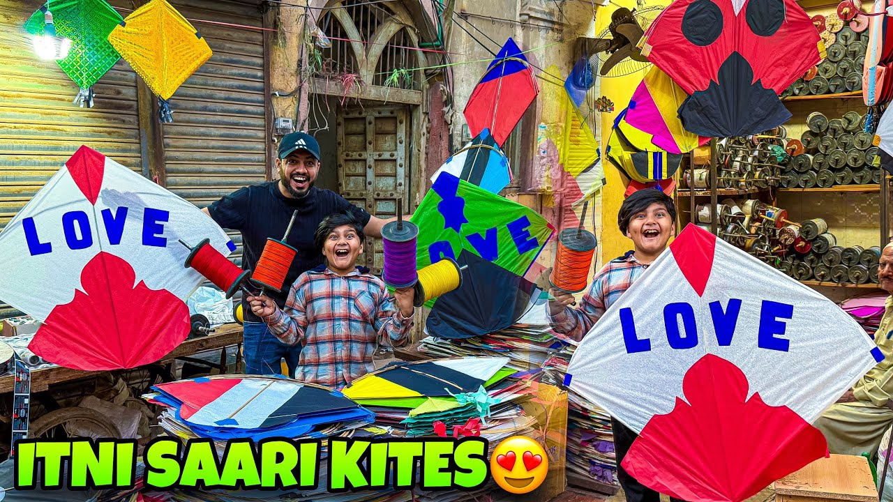 ALI KO PORI KITE SHOP DILWA Di BASANT K LEYE 😳 || BASANT 2025😱||