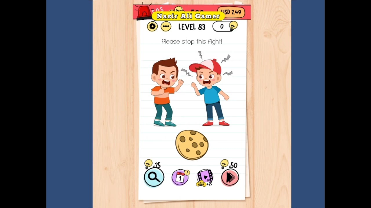 Brain Test Level 83 Please stop this fight Walkthrough - YouTube