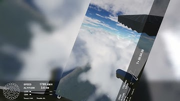 KSP kOS Starship Interface - Booster Landing Demo (Gridfin-Cam, V3.5.2 )