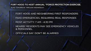 Fort Hood to Host Annual Force Protection Exercise