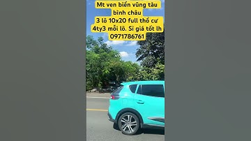 Mặt tiền ven biển vũng tàu bình châu- Biển Lộc an 3lô 10x20 full thổ cư thích hợp kd buôn bán #brvt