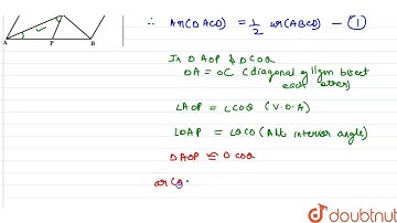 The diagonals of a parallelogram ABCD intersect at a point O. Through O, a line a drawn to inter...