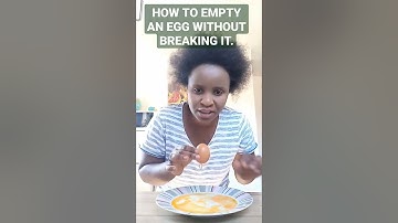 How To Empty An Egg Without Breaking It. #shorts #Croatiashorts
