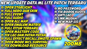 Data ML Lite Full Event 200Mb Patch Diamond Kuning | Cara Mengatasi Lag & Patah Patah Ml