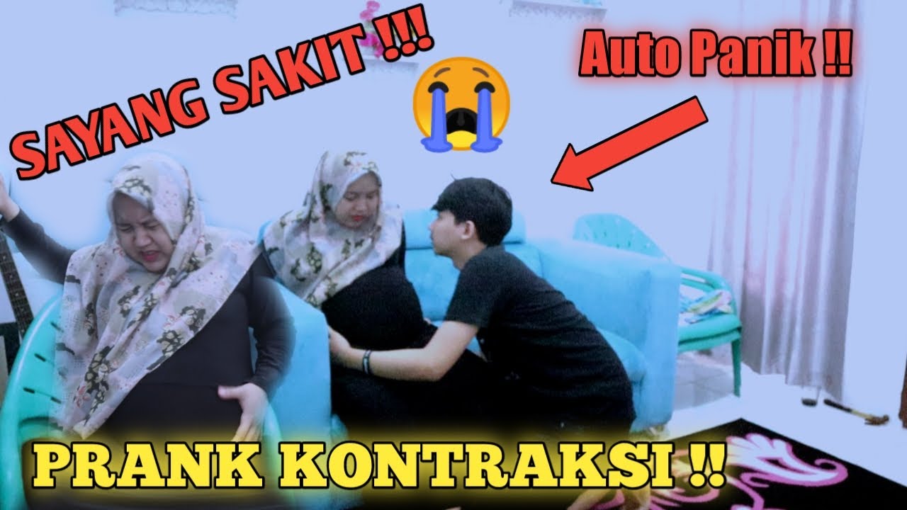 REAKSI SUAMI LIAT AKU KONTRAKSI ,TERNYATA PANIK YA BUN WKWK