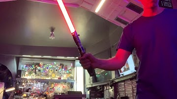 Spinning a Proffieboard Lightsaber Version 4.7, Can You Hear Accent Swings? #Smoothswing