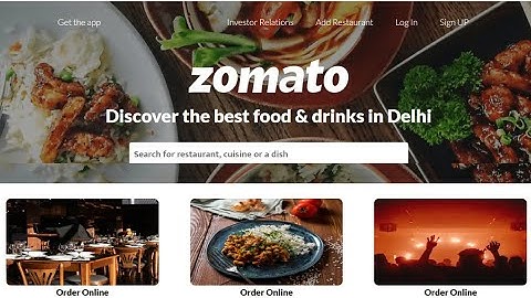 @zomato Website Clone Using HTML and CSS | How To Make Food Website Using HTML and CSS In Hindi