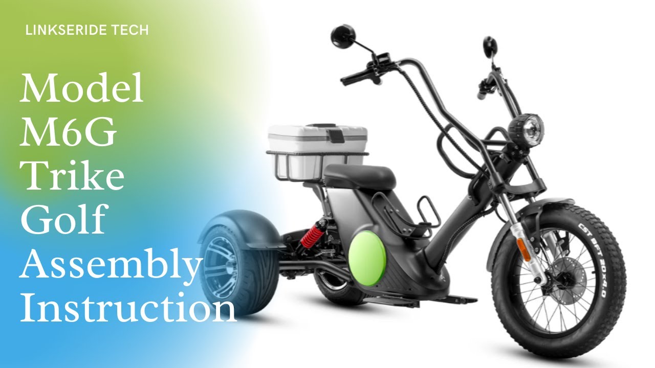 How to Install the M6G Electric Trike Golf Scooter from Package YouTube