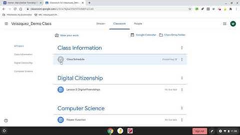 Navigating Google Classroom