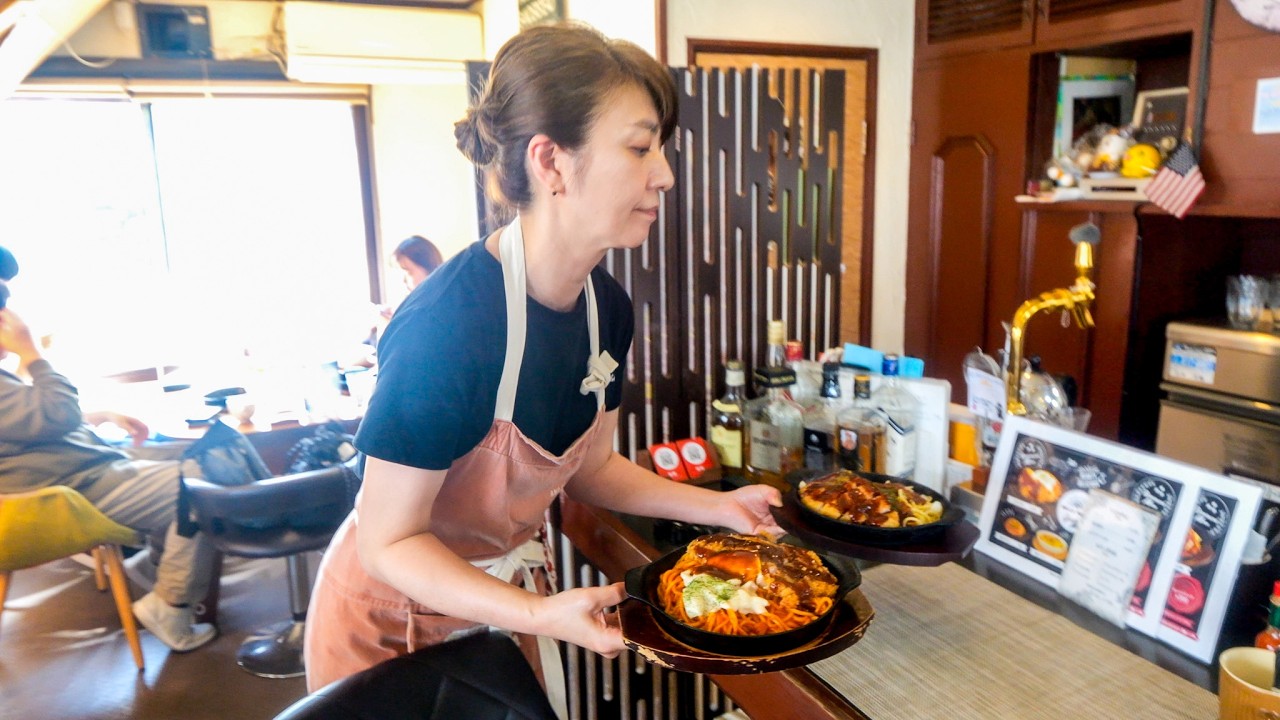 並盛り３００g超え豚かつパスタめし！北海道アニキ達の胃袋を掴む洋食スパゲティー屋さん