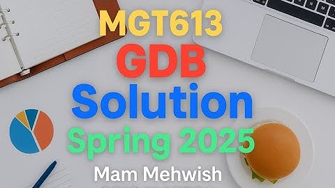 MGT613 GDB Solution Spring 2025 | Productivity Management | Virtual University VU