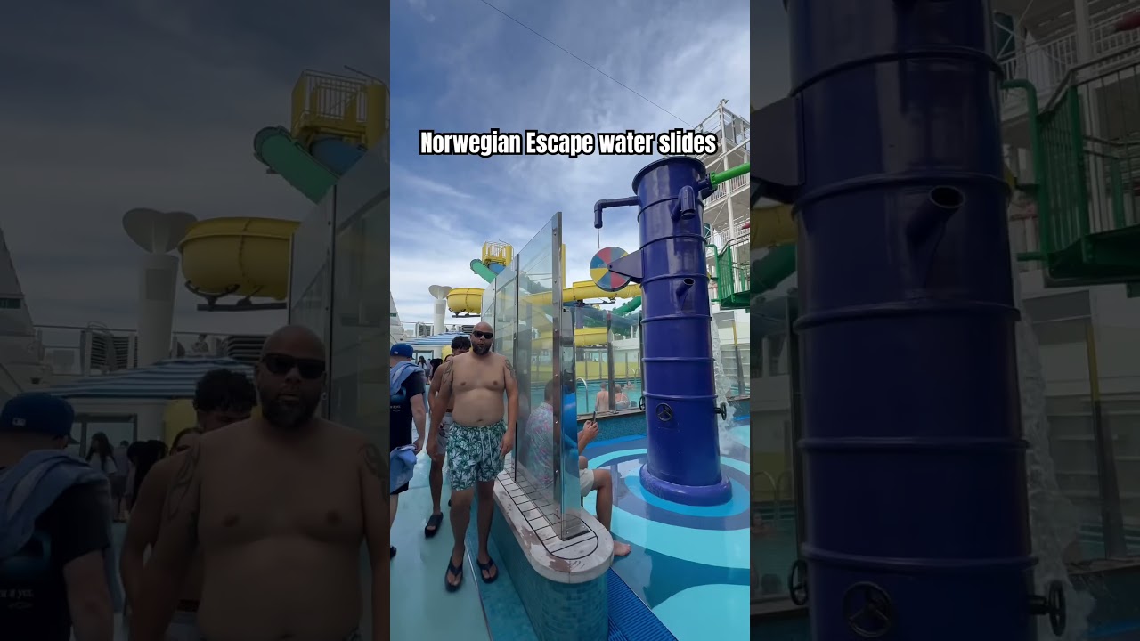 NCL Escape #waterslide #cruise #cruiseship #waterpark #norwegiancruiseline