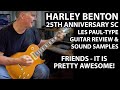 Harley Benton 25th Anniversary SC Goldtop Les Paul Style Guitar Review and Sound Samples