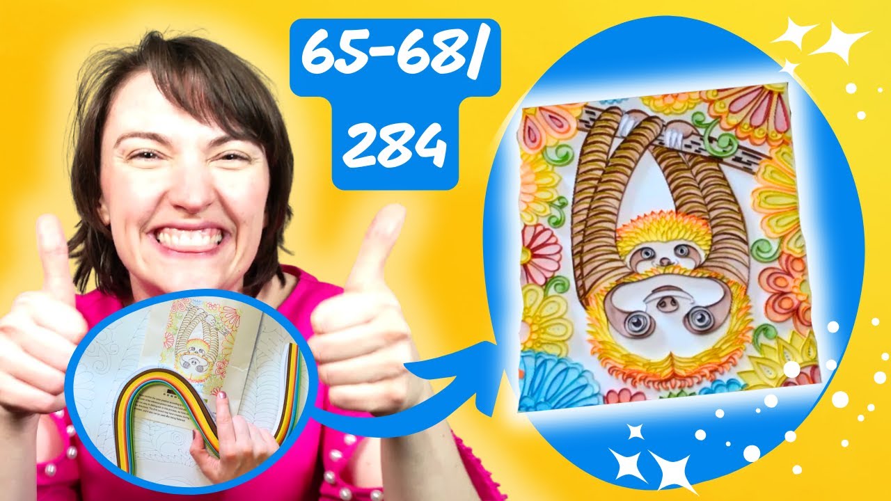 My Sloth Quilling Took a Turn I Still Can’t Explain! 😂🦥 (Parts 65-68/284) Master Paper Quilling Fun🥳
