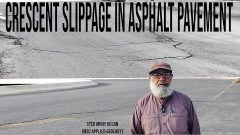 Asphalt Slippage Failure | Half Moon Cracks | Causes | Lecture 69 | Syed Mohy Ud Din | M.E