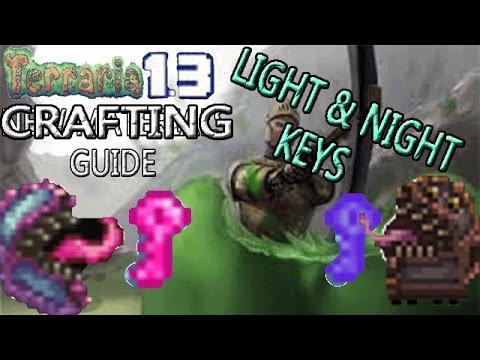 Landmand Sweeten Til meditation Terraria 1.3 Crafting Guide!: KEY OF LIGHT & NIGHT! SPAWN HALLOWED &  CRIMSON MIMICS! - YouTube