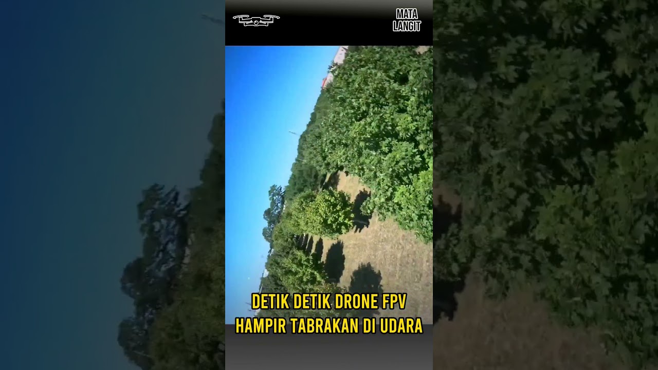 Detik-detik drone Racing FPV yang hampir tabrakan di udara 