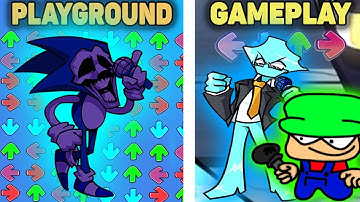 FNF Character Test - Gameplay VS Playground - Majin Sonic - Aldryx - Bambi - Eteled