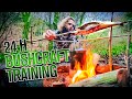 24h BUSHCRAFT TRAINING und OUTDOOR COOKING am Feuer 🔥