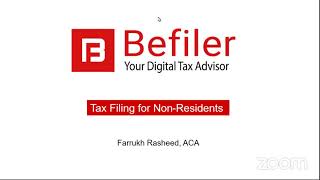 Tax Filing For Non-Resident