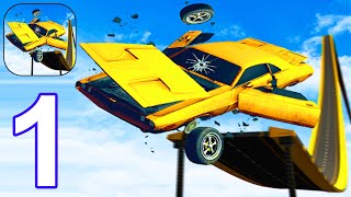 Extreme Ramp Car Jumping - Gameplay Part 1 (Android, iOS) screenshot 4