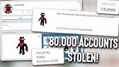 Roblox Dump Accounts 20191000 Youtube - 