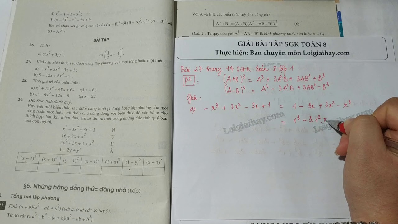 Giải Bài 27 Trang 14 Sgk Toán 8 Tập 1 - Youtube