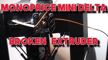 Fix Broken Extruder on MPMD Monoprice Mini Delta 3d Printer / Bowden Fix