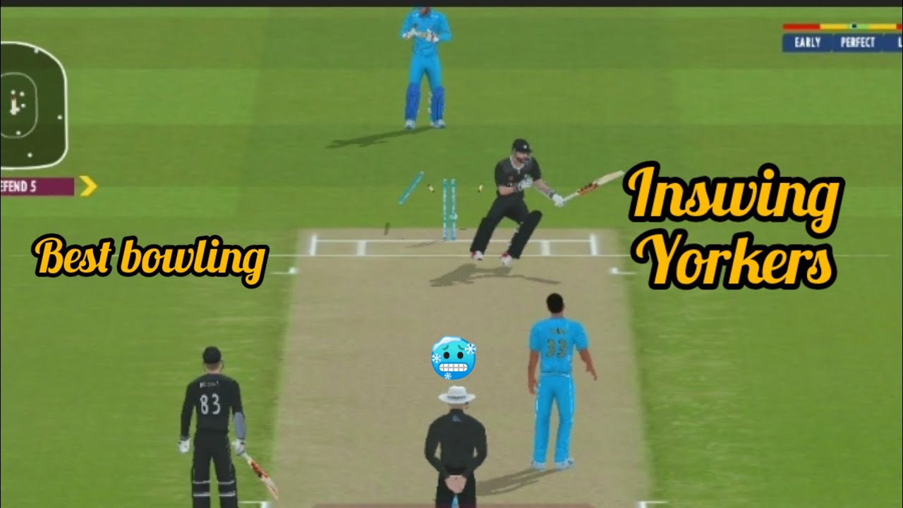 Best Inswinging yorkers in real cricket 22 first time New bowling tips ...