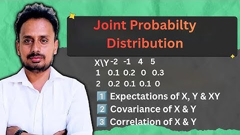 joint probability distribution | covariance and correlation | 