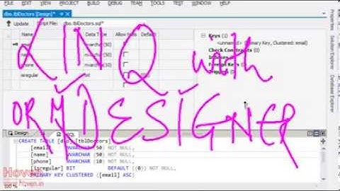 How to: Use ORM Designer for Database First | Video Tutorial for asp.net MVC