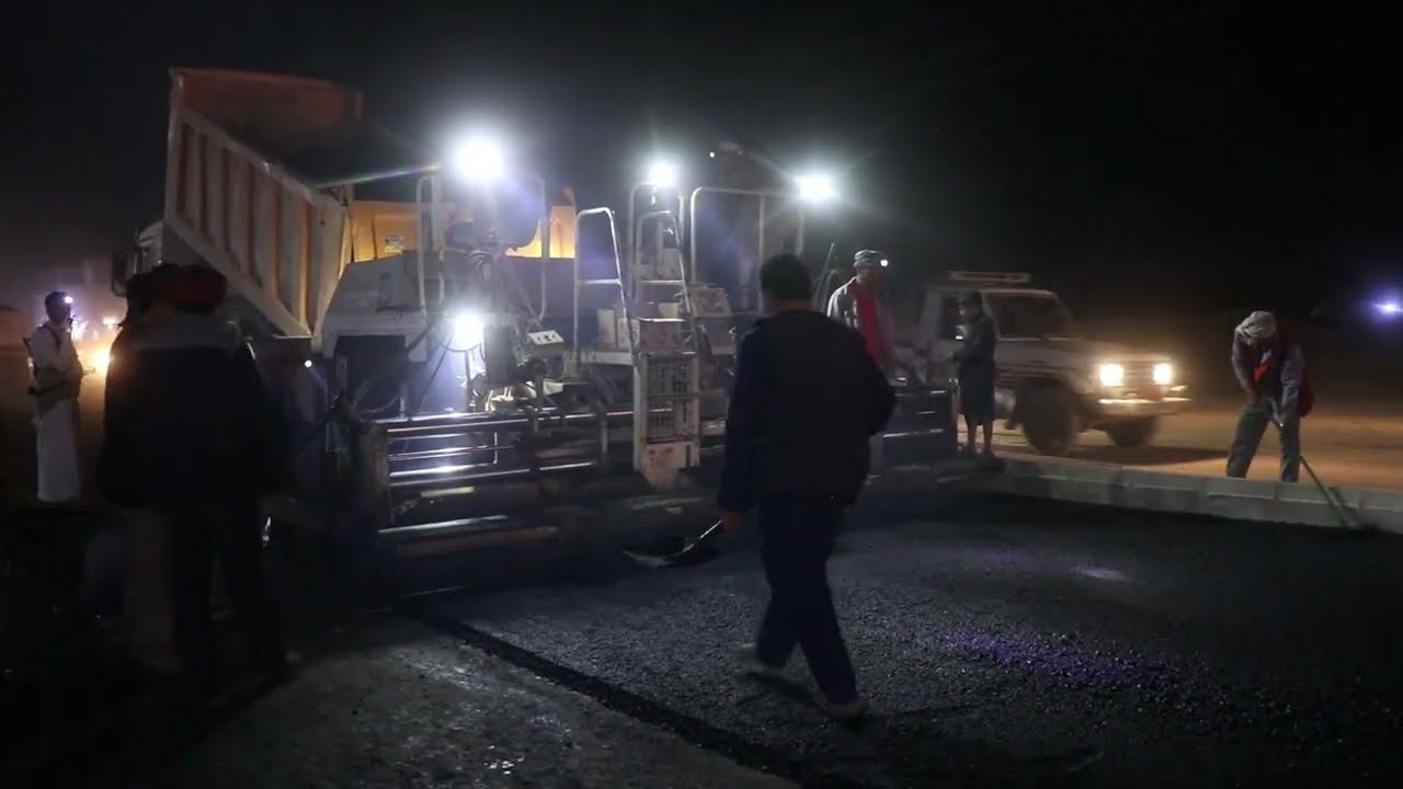 زفلتة خط الحصون | مدينة مارب | جولة المؤسسة | سوق بن عبود | مكتب الاشغال العامة والطرق بمحافظة مارب