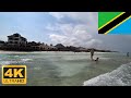 【4K】 Nungwi Beach Low Tide Zanzibar