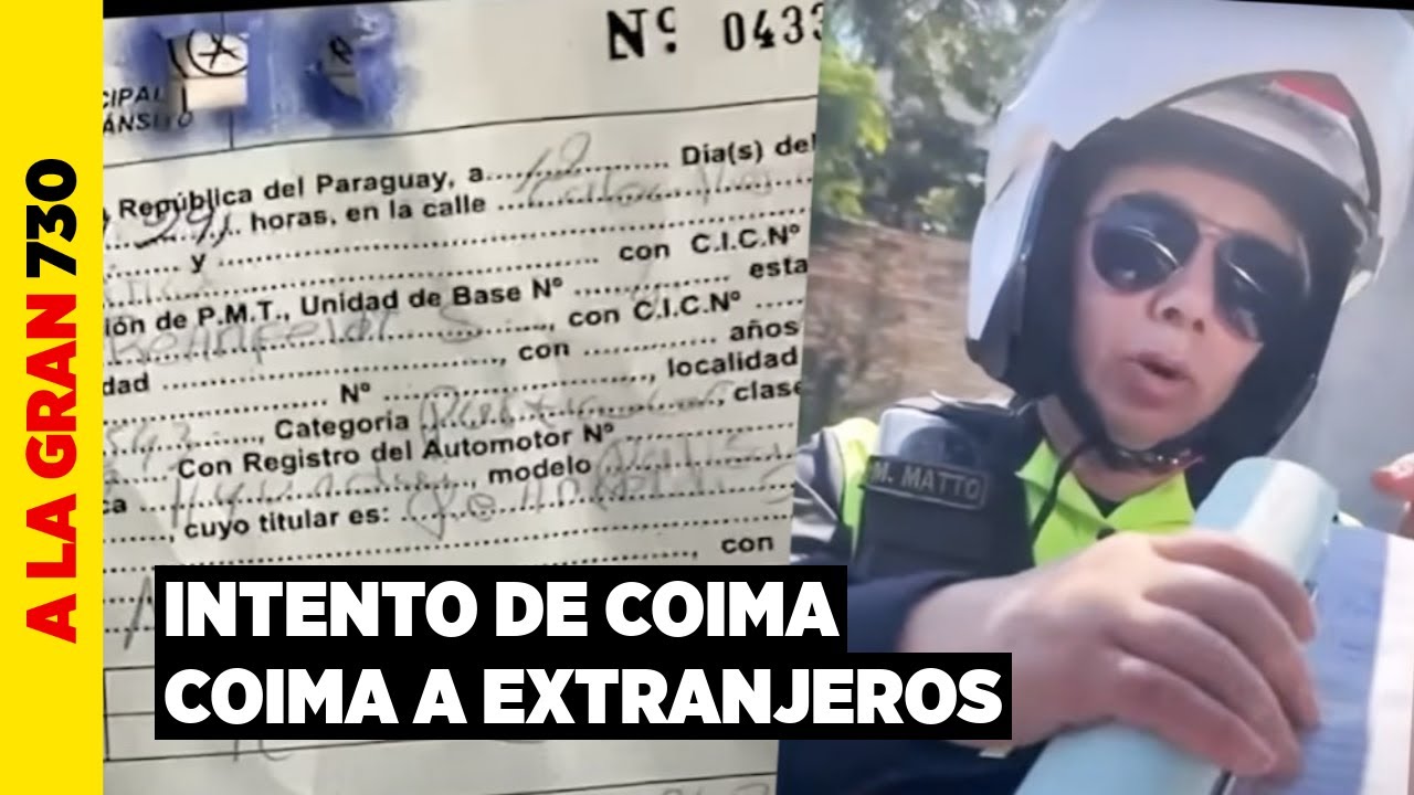 Denuncian a agentes de la PMT de Asunción por intento de coima a una pareja de argentinos