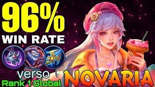 96% Win Rate Novaria Perfect Gameplay - Top 1 Global Novaria by verso - Mobile Legends
