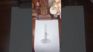 I Drew a Candle… Then I Blew It Out 😂🕯️| #Art #Animation #PencilArt #PencilDrawing #candle #fyp