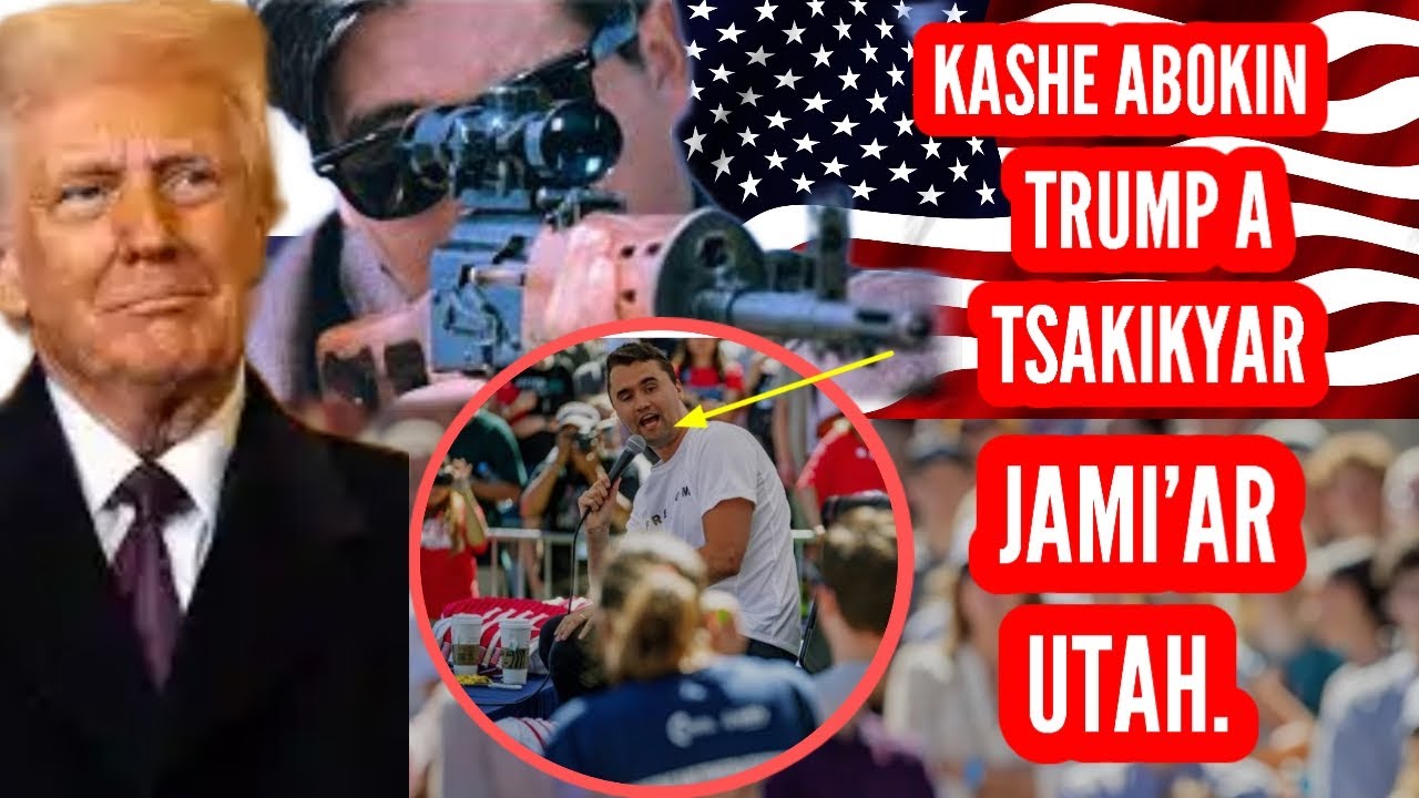 Yanda aka harbe abokin Trump yana cikin jawabi a jami'ar utah