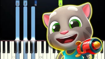 Talking Tom Hero Dash - Main Menu Theme (Piano Tutorial)