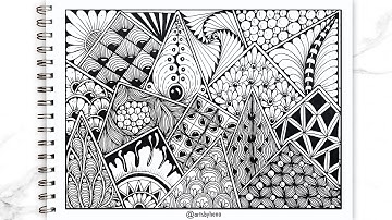 Zentangle Patterns For Beginners | Zentangle Art | Doodle Pattern