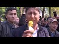 В Аматы собрался народ, люди скандируют Токаев не мой президент…