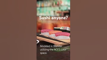 Sushi anyone? #sushi #3danimation #3d #3dart #blender #blender3d #acescolor @BlenderOfficial ​⁠