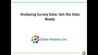 Celebrity Analyzing Survey Data: Step 1 Get Data Ready Profile