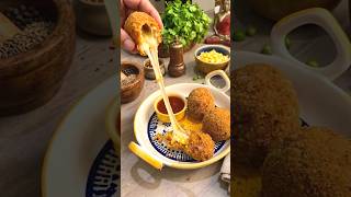 Crispy Millet Cheese balls for#weightloss  #millets #airfryer #snacks #highprotein #diet #cheesepull