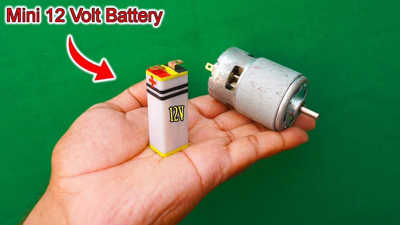 How To Make A Mini 12 Volt Battery Using Lithium Ion Battery