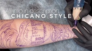CHICANO Style TATTOO | Energy Time Lapse