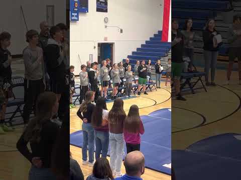 Lovell Middle School National Anthem Group