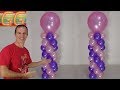 como hacer columnas de globos - decoracion con globos - arreglos con globos