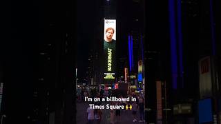 I’m on a billboard in Times Square for a whole week, thanks @Spotify 🙌 #shorts #timessquare