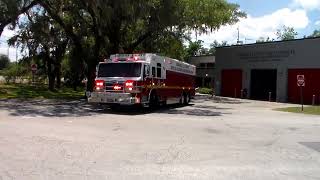 Seminole County Fire Department Squad 2 Responding