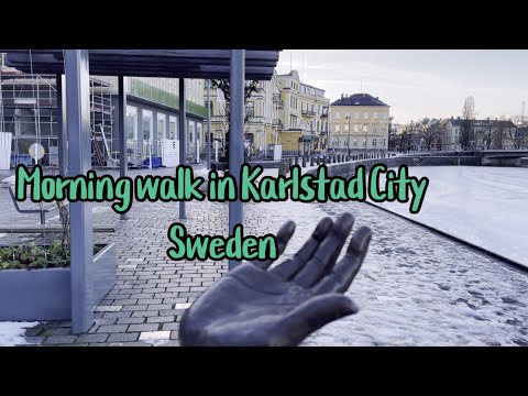 Morning walk in Karlstad City Sweden